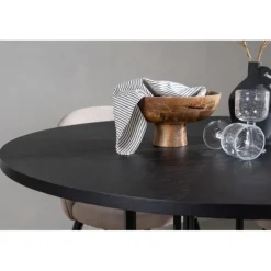 Copenhagen Rundt Spisebordssæt - Beige og Sort