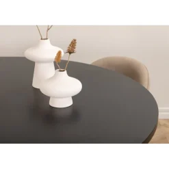 Copenhagen Rundt Spisebordssæt - Beige og Sort