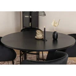 Copenhagen Rundt Spisebordssæt - Sort