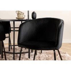 Copenhagen Rundt Spisebordssæt - Sort