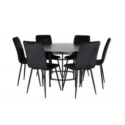 Copenhagen Rundt Spisebordssæt - Sort