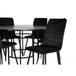 Copenhagen Rundt Spisebordssæt - Sort