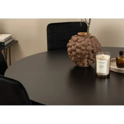 Copenhagen Rundt Spisebordssæt - Sort