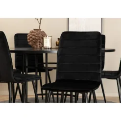 Copenhagen Rundt Spisebordssæt - Sort