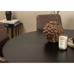 Copenhagen Rundt Spisebordssæt - Sort og Brun