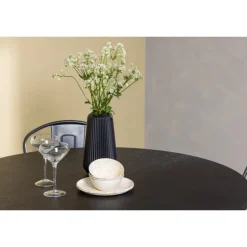 Copenhagen Rundt Spisebordssæt - Sort og Valnød