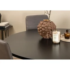 Copenhagen Rundt Spisebordssæt - Sort og Grå