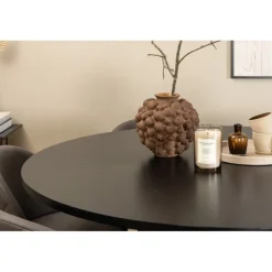 Copenhagen Rundt Spisebordssæt - Sort og Grå