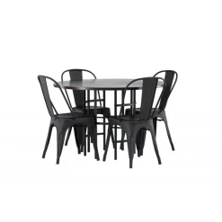 Copenhagen Rundt Spisebordssæt - Sort og Mocca