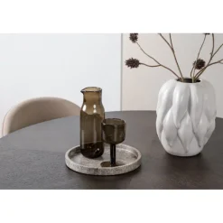 Copenhagen Rundt Spisebordssæt - Beige og Mocca