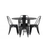 Copenhagen Rundt Spisebordssæt - Sort