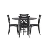 Copenhagen Rundt Spisebordssæt - Sort