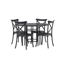 Copenhagen Rundt Spisebordssæt - Sort