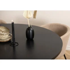 Copenhagen Rundt Spisebordssæt - Beige og Sort