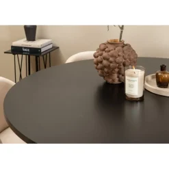 Copenhagen Rundt Spisebordssæt - Beige og Sort