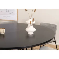 Copenhagen Rundt Spisebordssæt - Sort og Grå