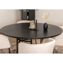 Copenhagen Rundt Spisebordssæt - Beige og Sort