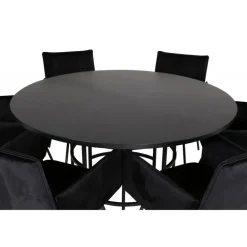 Copenhagen Rundt Spisebordssæt - Sort