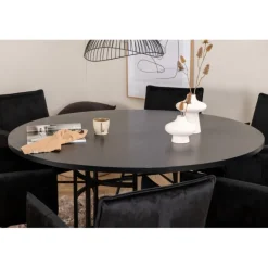 Copenhagen Rundt Spisebordssæt - Sort