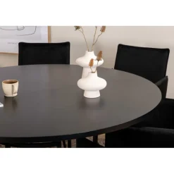 Copenhagen Rundt Spisebordssæt - Sort