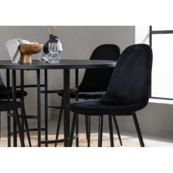 Copenhagen Rundt Spisebordssæt - Sort