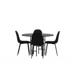 Copenhagen Rundt Spisebordssæt - Sort