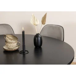 Copenhagen Rundt Spisebordssæt - Sort og Lysegrå