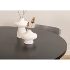 Copenhagen Rundt Spisebordssæt - Sort og Lysegrå