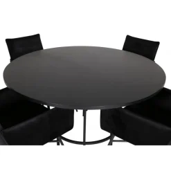 Copenhagen Rundt Spisestuesæt - Sort