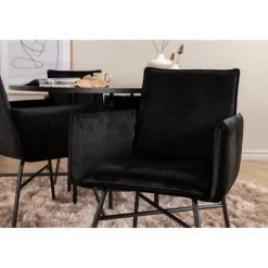 Copenhagen Rundt Spisestuesæt - Sort