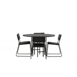 Copenhagen Rundt Spisestuemøbler - Sort
