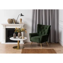 Corby sofabord Ø80 - Hvid marmor