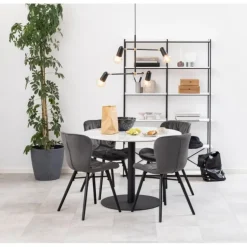 Corby spisebord hvid marmor