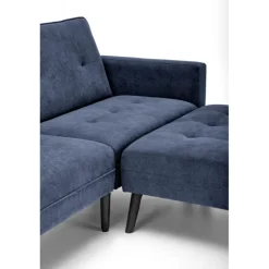 CORNELIUS Sovesofa med skammel - blå