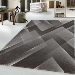 Costa Kortluvet tæppe Abstrakt - Brun