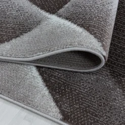 Costa Kortluvet tæppe Abstrakt - Brun