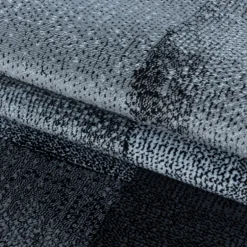 Costa Kortluvet tæppe Abstrakt Bølge - Sort