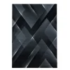 Costa Kortluvet tæppe Abstrakt - Sort