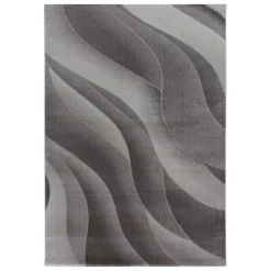 Costa Kortluvet tæppe Bølge - Brun