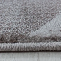 Costa Kortluvet tæppe Bølge - Brun