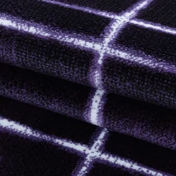 Costa Kortluvet tæppe Stribet - Lilla