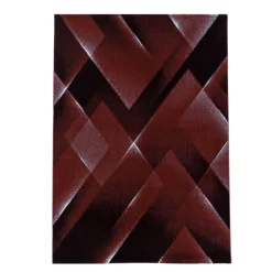 Costa Kortluvet Tæppeløber Abstrakt - Rød