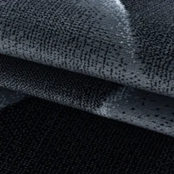 Costa Kortluvet Tæppeløber Abstrakt - Sort