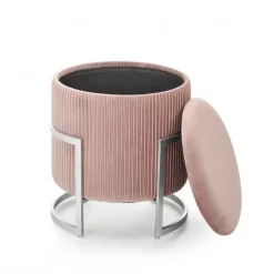 CRICKET puf - Rosa velour