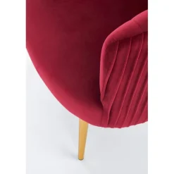 CROWN l. stol, - mørkerød