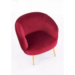 CROWN l. stol, - mørkerød