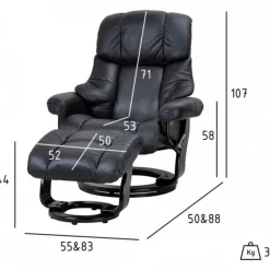 Crown lænestol og skammel