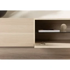 Cuenca Tv-bord 160 x 47 cm - Hvidpudset