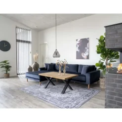 Curve Sofabord - Sofabord i olieret eg med bølget kant 120x70xh50 cm