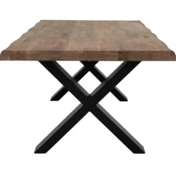 Curve Sofabord m. bølget kant - Smoked olieret Eg, 120x70